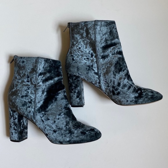 ASOS Shoes - ASOS Crushed Velvet Ankle Boots